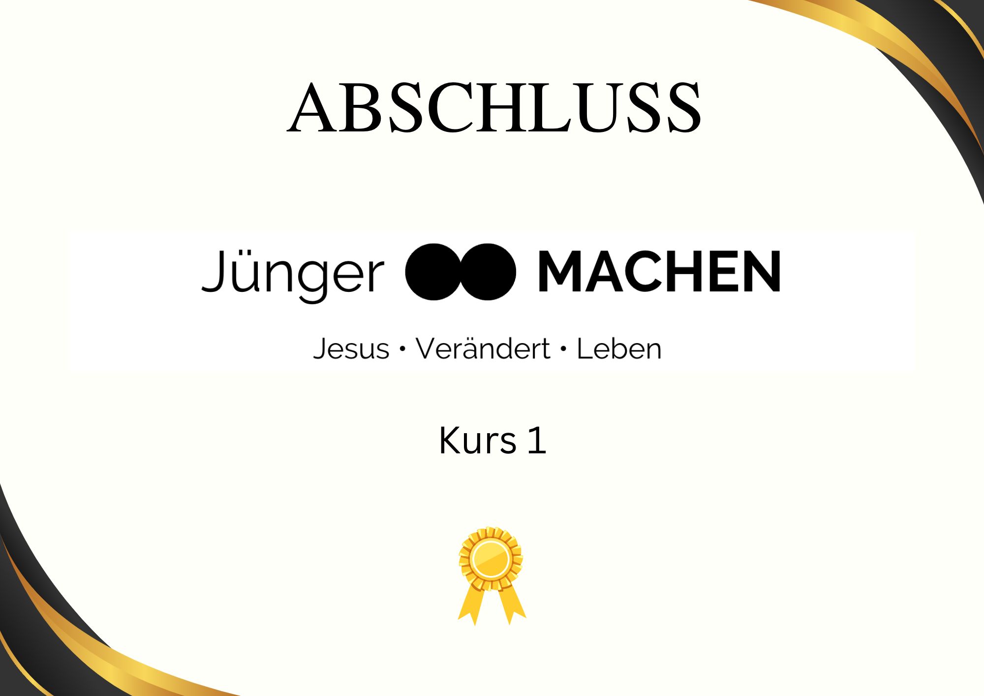 Jünger machen Kurs 1 das erste Mal erfolgreich abgeschlossen! 🎉